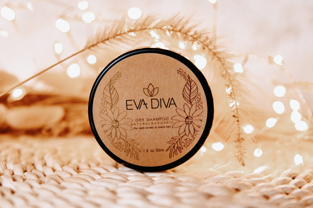 EVA DIVA Dry Shampoo Natural Organic sausas šampūnas 30 ml